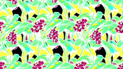 Tropical Botanical Charm – Vertical Motion Animation Video stock 306392145