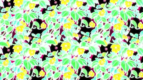 Tropical Botanical Design – Vertical Motion Animation Stock-Footage 306388764
