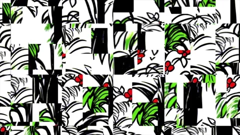 Tropical Botanical Elegance – Motion Animation Loop Stock Footage 306386002