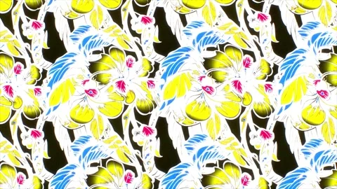 Tropical Botanical Elegance – Vertical Motion Animation Video stock 306389552