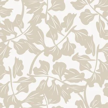 Tropical Botanical Leaf Seamless Pattern Background 스톡 일러스트
