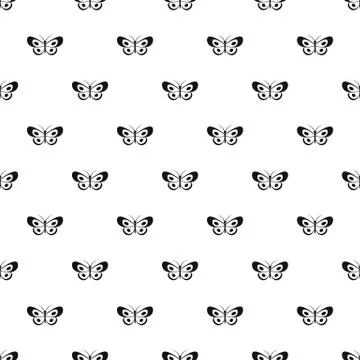 Tropical butterfly pattern seamless vector Stock Illustration