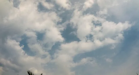 Tropical Cloud Time-Lapse at Noon Stock Footage 118305724