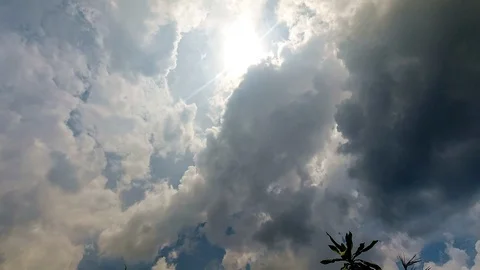 Tropical Clouds time lapse in 4K Video stock 117919786