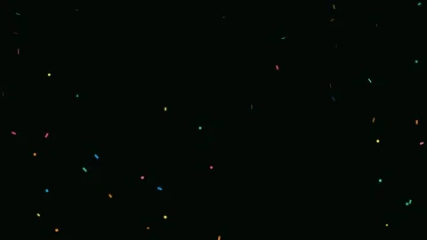 Tropical Confetti Flutter Slow Float Loop Background Stock Footage 342608034