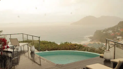 Tropical Crazy rain 2 Stock Footage 22515386
