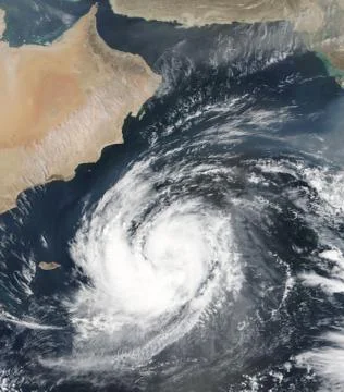 Tropical Cyclone Luban. Elements of this image are furnished by NASA Foto stock