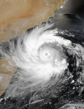 Tropical Cyclone Mekunu. Elements of this image are furnished by NASA. Tro... Foto stock