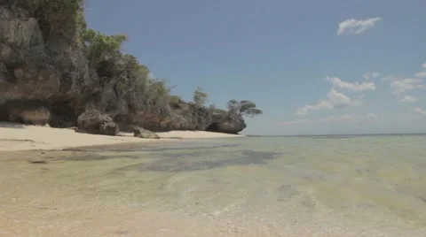 Tropical desert beach Stock Footage 55285223