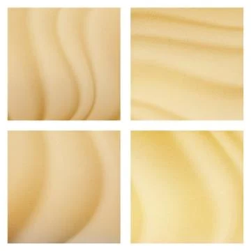 Tropical Desert Dunes Vector Background Illustration. Sand Top View. イラスト素材