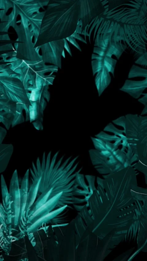 Tropical design Beautiful plants loop animation background in 4k Stock Footage 273682234