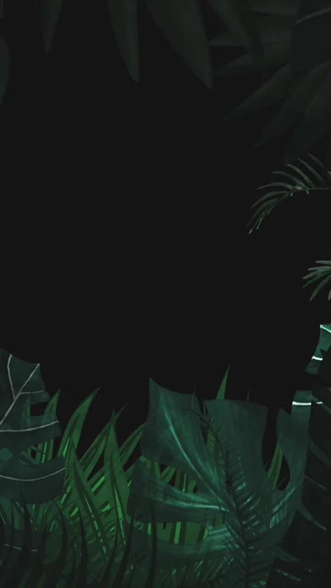 Tropical design Beautiful plants loop animation background in 4k Stock Footage 273682236