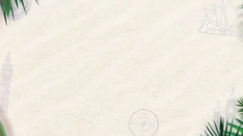 Tropical design Beautiful plants loop animation background in 4k Stock Footage 273682505