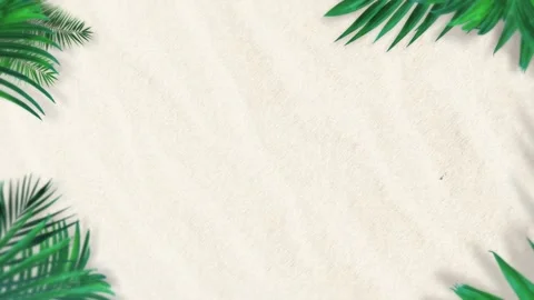 Tropical design Beautiful plants loop animation background in 4k Stock Footage 273683018