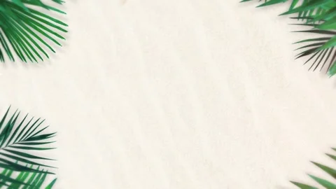Tropical design Beautiful plants loop animation background in 4k Stock Footage 273683049
