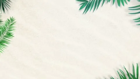 Tropical design Beautiful plants loop animation background in 4k Stock Footage 273683050