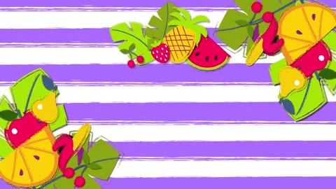 Tropical design Beautiful plants loop animation background in 4k Stock Footage 275865202