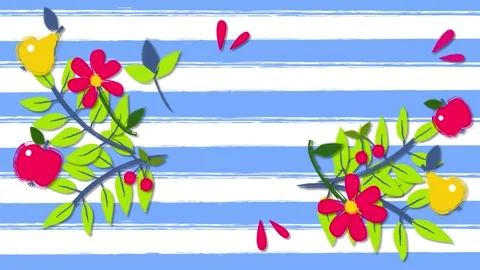 Tropical design Beautiful plants loop animation background in 4k Stock Footage 275865283