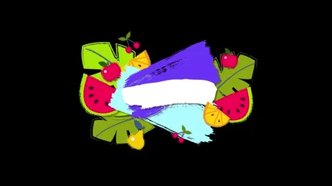 Tropical design Beautiful plants loop animation background in 4k Stock Footage 275865382