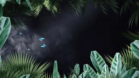 Tropical design Beautiful plants loop animation background in 4k 動画素材 275865815