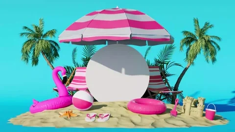 Tropical design Beautiful plants loop animation background in 4k Stockbeeldmateriaal 275866654