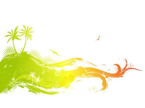 Tropical design. Stock Illustration