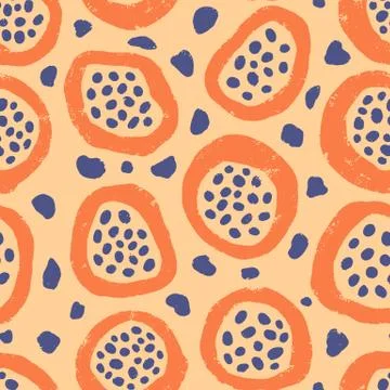 Tropical dragon fruit seamless pattern Stock Illustration