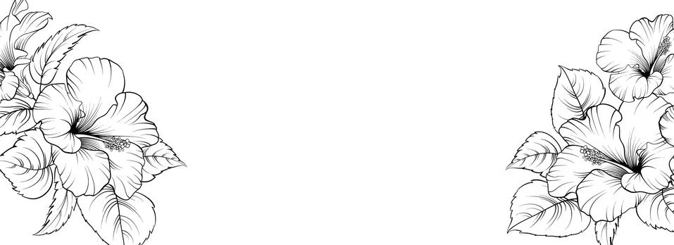 Tropical elements design template. Panoramic simple design with frame leaf Ilustración de archivo