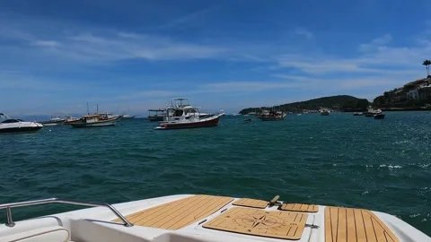 Tropical Escape: Navigating Through a Hidden Island Gem Stock Footage 303155999