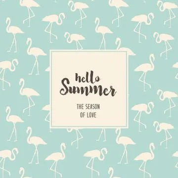 Tropical exotic seamless pattern Stock Illustration