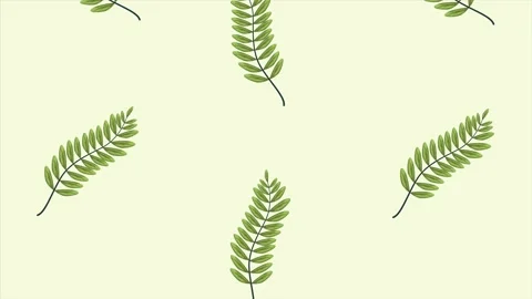 Tropical exotics leafs ecology animation pattern background Video stock 138978092