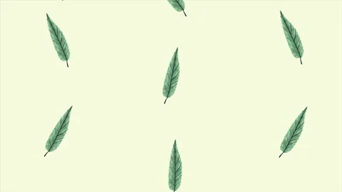 Tropical exotics leafs ecology animation pattern Stock Footage 138978235