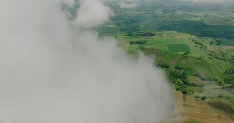 Tropical farmland and paddy fields in the Philippines. Mindanao. Stock Footage 249918452