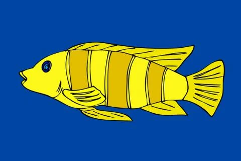 Tropical fish. 스톡 일러스트