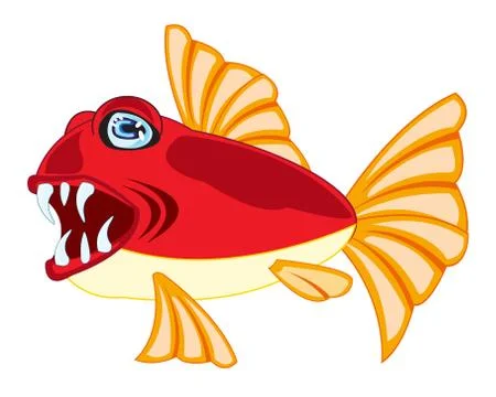 Tropical fish on white Stock Illustration