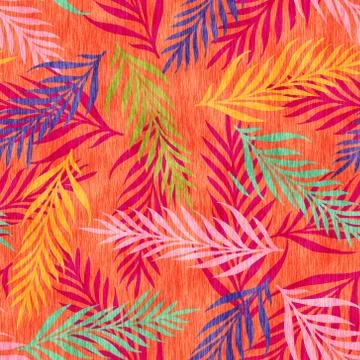 Tropical floral pattern Stock Illustration
