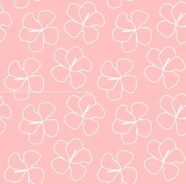 Tropical Floral seamless Pattern Illustrazione stock