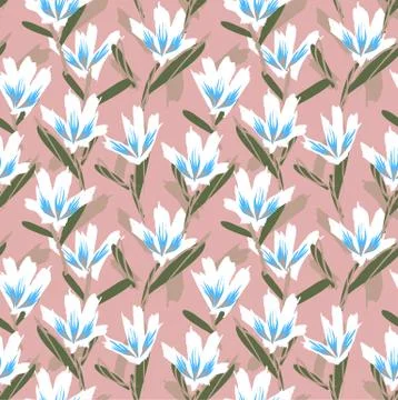 Tropical Floral seamless Pattern イラスト素材