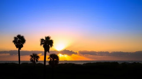 Tropical Florida Sunrise Timelapse over the Atlantic Ocean Stock Footage