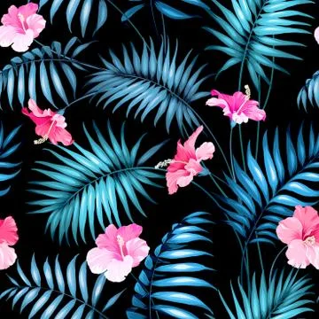 Tropical flower Stock Illustration