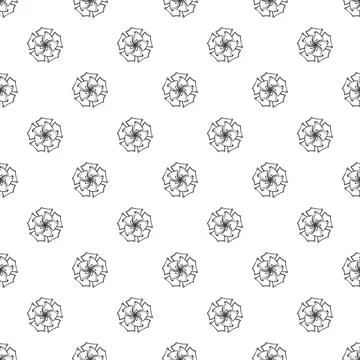 Tropical flower pattern seamless Illustration