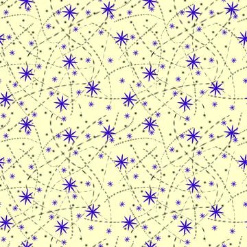 Tropical flowers vector seamless pattern with EPS vector file Stock Illustration