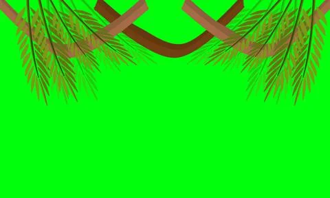 Tropical frame design is simple and easy to apply in your design Stockillustratie