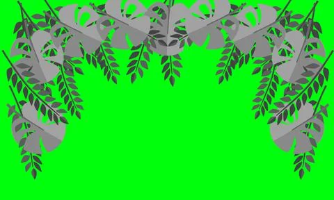 Tropical frame design is simple and easy to apply in your design Stockillustratie