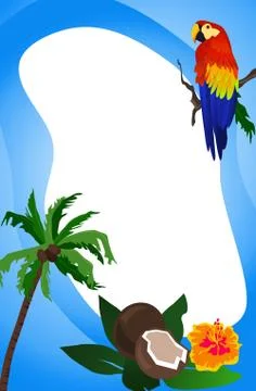 Tropical Frame Stock Illustration