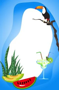 Tropical Frame Stock-Illustration