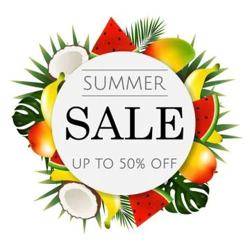 Tropical Frame Stock Illustration