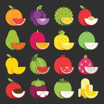 Tropical fruit icon Illustrazione stock