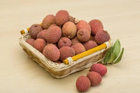 Tropical fruit - lychee Stock Photos