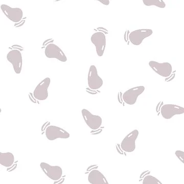 Tropical fruit mango glyph vector seamless pattern Stock Illustration